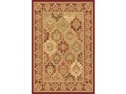 Rugs America 22772 7 ft. 10 in. x 10 ft. 10 in. New Vision Panel Cherry Rectangular Area Rug
