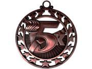 Simba SSM70B 2.5 in. 5K Super Star Medal Bronze
