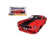 Jada 96895r 1965 Ford Mustang Red with Black Stripes 1 24 Diecast Car Model