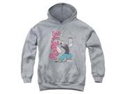 Trevco Popeye Spinach Power Youth Pull Over Hoodie Athletic Heather Small