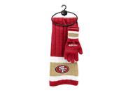 San Francisco 49ers Scarf Glove Gift Set