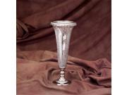 Godinger 9069 Antique Silver Plated and Crackled Glass Vase