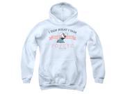 Trevco Popeye Vintage Youth Pull Over Hoodie White Large