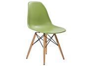 East End Imports EEI 180 LGN Wood Pyramid Side Chair in Light Green