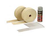 DEI 010093 Exhaust Pipe Wrap Kit with High Temperature Spray Tan Aluminum