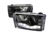 Spec D Tuning R8 Style Led Projector Headlight Black LHP F25099JM RS