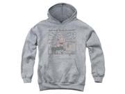 Trevco Popeye Sweet Love Youth Pull Over Hoodie Athletic Heather Large