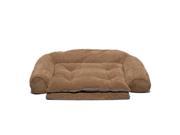Carolina Pet Company 2259 Ortho Sleeper Comfort Lounge with Removable Cushion Bed Chocolate Medium