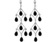 Doma Jewellery SSEZ404BK Sterling Silver Earring With Black CZ 5.6 g.