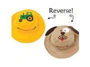 Luvali Convertibles LCHSSTD Tractor Dog Reversible Kids Hat Small
