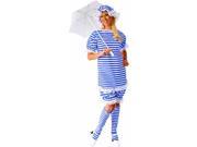 Alexander Costume 18 022 BL Old Fashion Bathing Suit Ladies 2X Blue