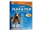 Sergeants Flea Tick Squeeze for 33 to 66 lbs Dog 3 Count Case of 12