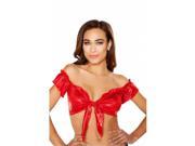 Roma Costume T3320 Red O S Shimmer Tie Top Red One Size