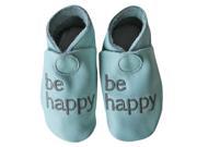 Silly Souls SHL BHb 2 12 18 Months Be Happy Blue Leather Baby Shoe
