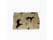 Carolina Pet Company 1544 Plush Embossed Tossed Dog Throw Bed 60 x 90 in. Beige