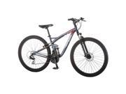 Mongoose R5502A 27.5 in. Mens Status Wheel Full Suspension 2.4 Bicycle Blue