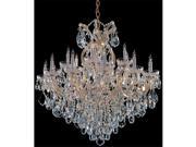 Maria Theresa Collection 4418 GD CL S Maria Theresa Chandelier Draped in Swarovski Strass Crystal