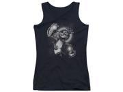 Trevco Popeye Spinach King Juniors Tank Top Black Small