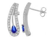 Doma Jewellery SSEZ394DB Sterling Silver Earring With CZ 3 g.