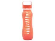 Eco Vessel 734087 Surf Glass Bottle with Silicone Sleeve Orange Slice 22 oz