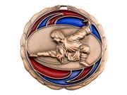 Simba CEM319B 2.5 in. Color Epoxy Medallion Martial Arts Bronze