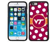 Coveroo 875 6652 BK FBC Virginia Tech Polka Dots Design on iPhone 6 6s Guardian Case