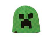 Jinx 244573 Minecraft Creeper Face Beanie Hat Green One Size