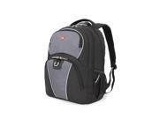 SwissGear 3188204408 Polyester Backpack Black Grey 18.5 in.