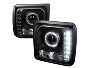 Spec D Tuning Halo Projector Headlight With Led Black LHP CHKE97JM RS