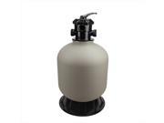 NorthLight 19 in. High Performance Top Mount Pool Spa Sand Filter With 6 Way Valve 175 lbs. Sand Required