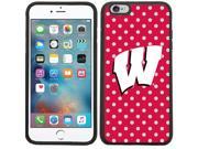 Coveroo 876 9113 BK FBC University of Wisconsin Mini Polka Dots Design on iPhone 6 Plus 6s Plus Guardian Case