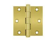 Deltana CSB33 3 x 3 in. Square Hinge Lifetime Brass Solid Brass 30 Case Pack of 2
