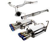 Spec D Tuning MFCAT3 WRX084QT SD Catback Exhaust System Quad Burnt Tip for 08 to 14 Subaru WRX 28 x 11.5 x 45.25 in.