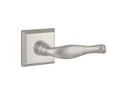 Baldwin HD.DEC.L.TSR.150 Half Dummy Left Hand Decorative Lever Traditional Square Rose Satin Nickel