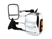 Spec D Tuning RMX C1088CRLED M FS Towing Mirrors Manual Chrome with LED Signal for 88 to 98 Chevrolet C10 14 x 14 x 21 in.