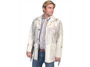 Scully 758 39 38 Mens Leather Wear Coat Cream Size 38