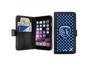 Coveroo Sporting Kansas City Polka Dots Design on iPhone 6 Wallet Case
