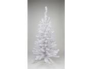 NorthLight 3 ft. Pre lit White Iridescent Pine Artificial Christmas Tree Green Lights