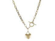 YGI GroupFMN4004Y 7.5 14 K Yellow Gold 7.50 in. Heart Toggle Bracelet