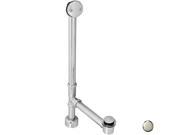 Westbrass D3261K 05 All Exposed Tip Toe Bath Waste and Overflow Polished Nickel