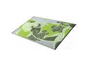 Orientworks B71069008 Outdoor Rug Patio Mat 6ft by 9ft Blossom Reversible Design in Green and Grey as Outdoor Area Rug by b.b.begonia