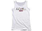 Trevco Popeye The Usual Suspects Juniors Tank Top White Small