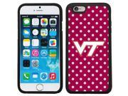 Coveroo 875 9104 BK FBC Virginia Tech Mini Polka Dots Design on iPhone 6 6s Guardian Case