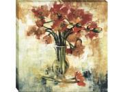 Tangletown Fine Art cJLP499 Symphony of Poppies by Liz Jardine Wall Art Brown Red 32 x 32 x 1.5 in.