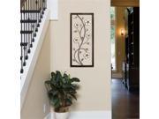 Stratton Home Decor SHD0204 White Blooming Floral Panel Wall Decor 32 x 14 x 1 in.
