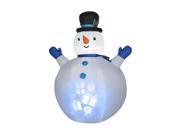 Gemmy 36498 Panoramic Projection Snowman 7 ft.