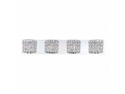 Elk Group International BV1704 0 15 Rondell 4 Light Vanity With Square Crystal Drop Glass Chrome