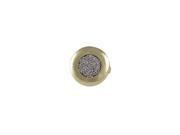Dlux Jewels Matte Gold Cubic Zirconia Ring Size 7