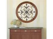 Stratton Home Decor SHD0197 Rustic Medallion Wall Decor 34 x 34 x 2 in.