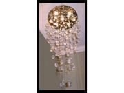 Bethel Dd02 5 Light Round Crystal Drops Ceiling Fixture